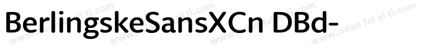 BerlingskeSansXCn DBd字体转换